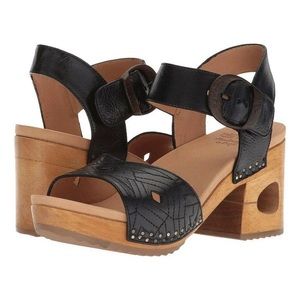 Dansko Limited Edition Odell Black Platform Sandal